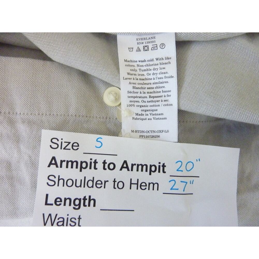 NWOT Everlane Button Down Long Sleeve Oxford Shirt S - Picture 5 of 5